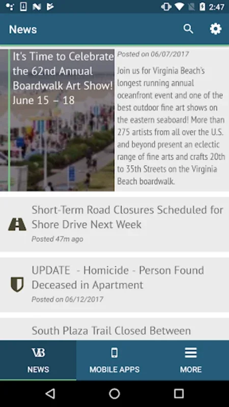 VB Connect for Android - Access Virginia Beach Services