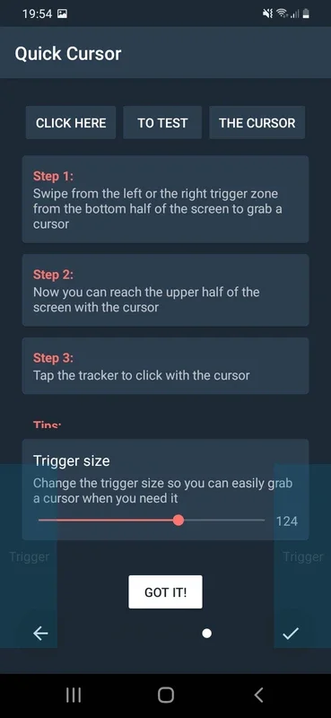 Quick Cursor for Android - Improve Your Screen Interaction