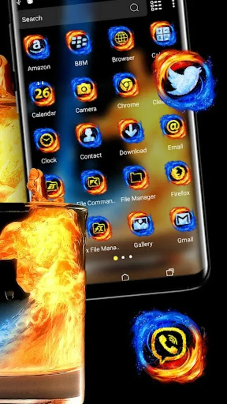 Fire & Ice Theme Launcher for Android - Transform Your Device