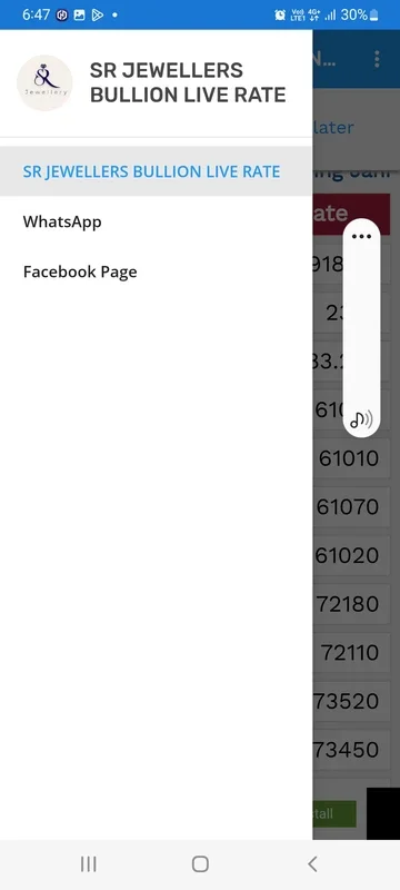SR JEWELLERS BULLION LIVE RATE for Android: Real-Time Rates at Your Fingertips