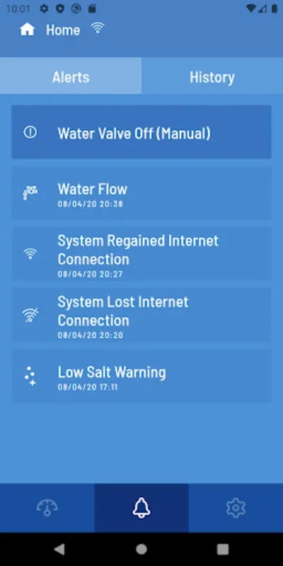 iQua for Android: Efficient Wi-Fi Water System Management