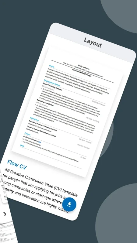 DGCV for Android - Create Professional Resumes