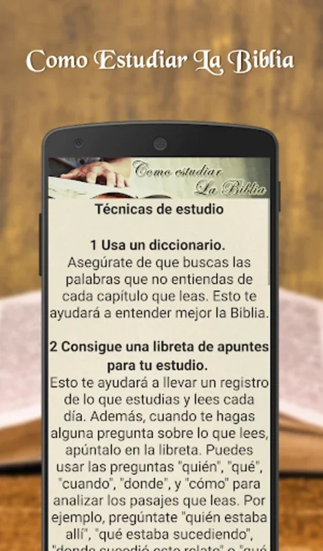 Como estudiar la Biblia for Android - Enrich Your Spiritual Journey