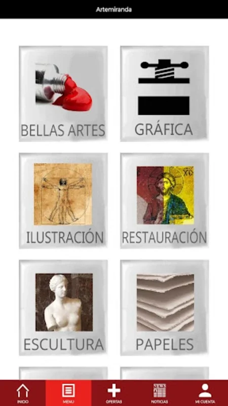 Arte Miranda for Android - Premium Fine Arts Materials