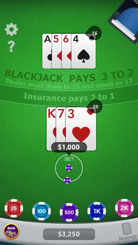 Blackjack 21 for Android - Thrilling Casino Experience