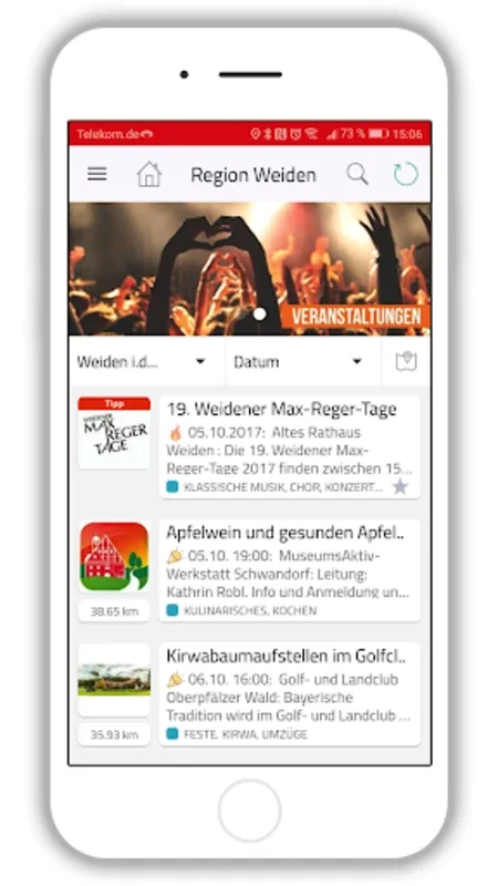 Region Weiden for Android - Explore Northern Bavaria