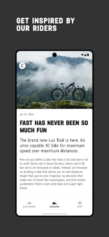 Canyon for Android - Unlock Biking Potential