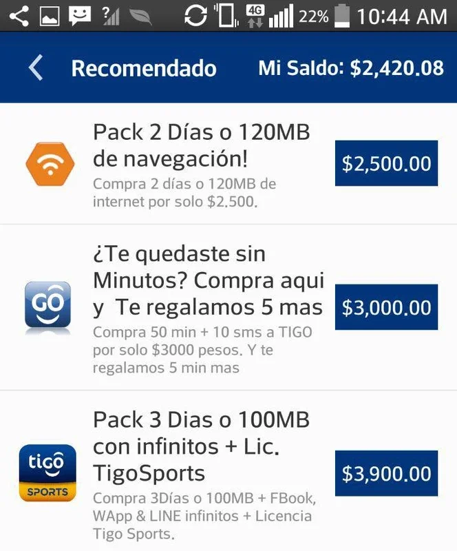 Tigo Shop for Android - Manage Payments and Services