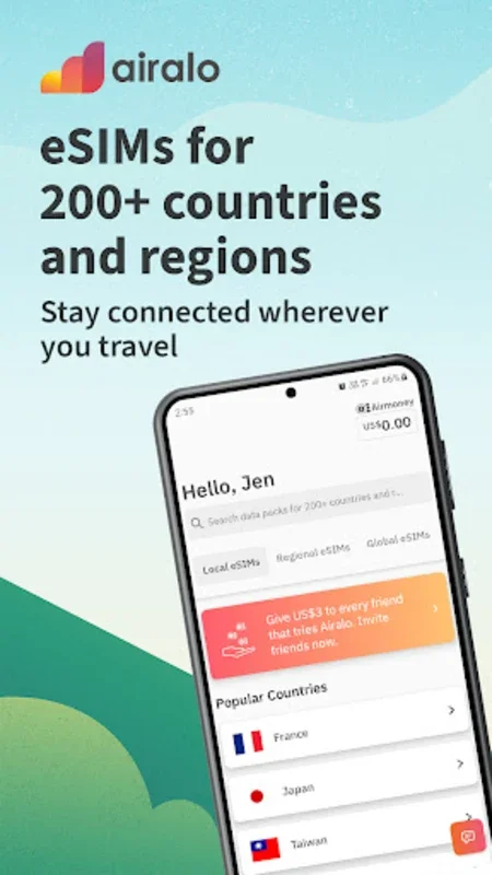 Airalo: eSIM Pocket Internet for Android - Cost - Effective Global Connectivity