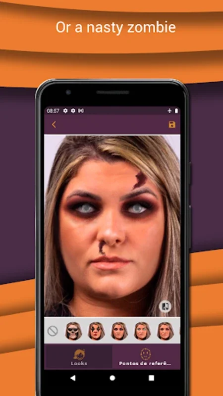 Halloween Makeup for Android - Unlock Spooky Looks