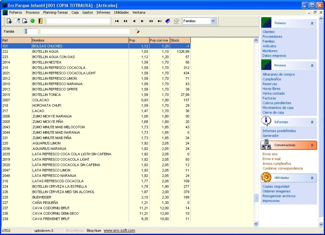 Ers Parques Infantiles for Windows: Manage Child Playgrounds & Party Centers