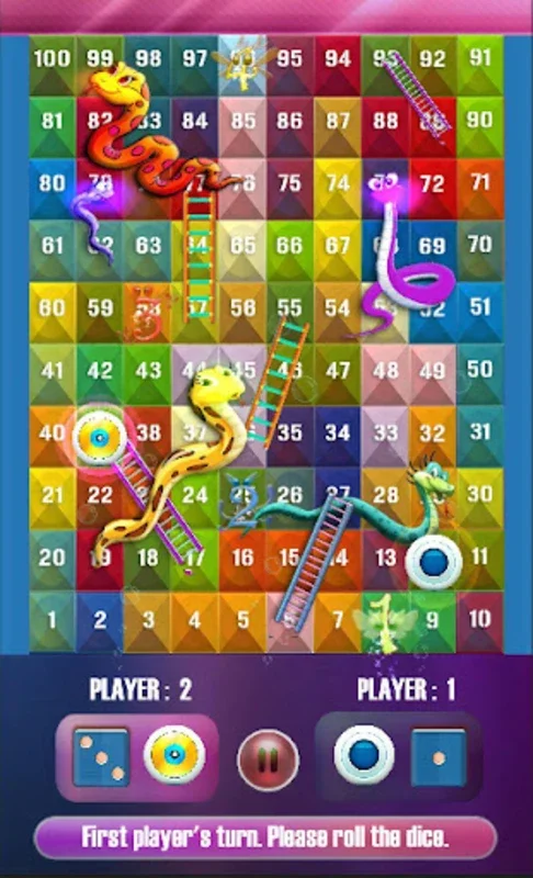 حية و درج : Snake And Ladder for Android - Strategic Fun