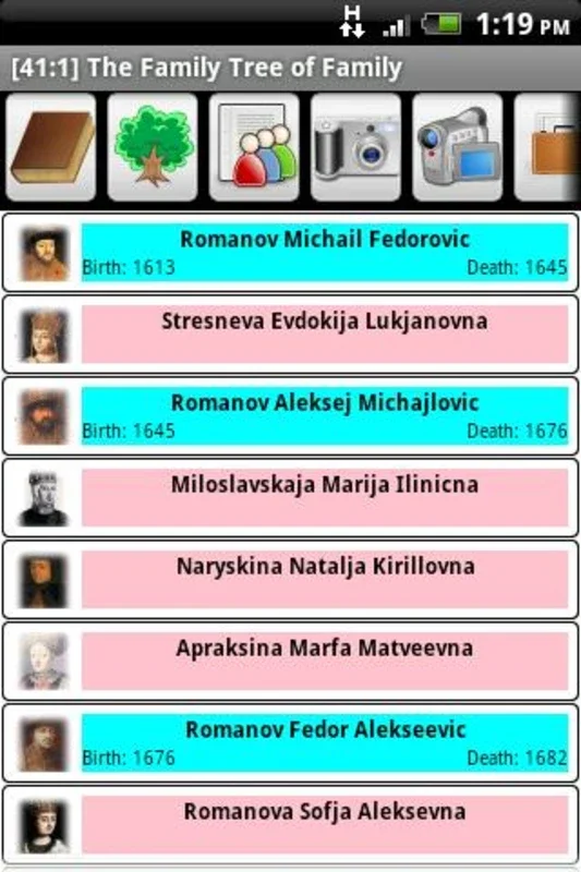 The Family Tree of Family for Android - Preserve Family Heritage