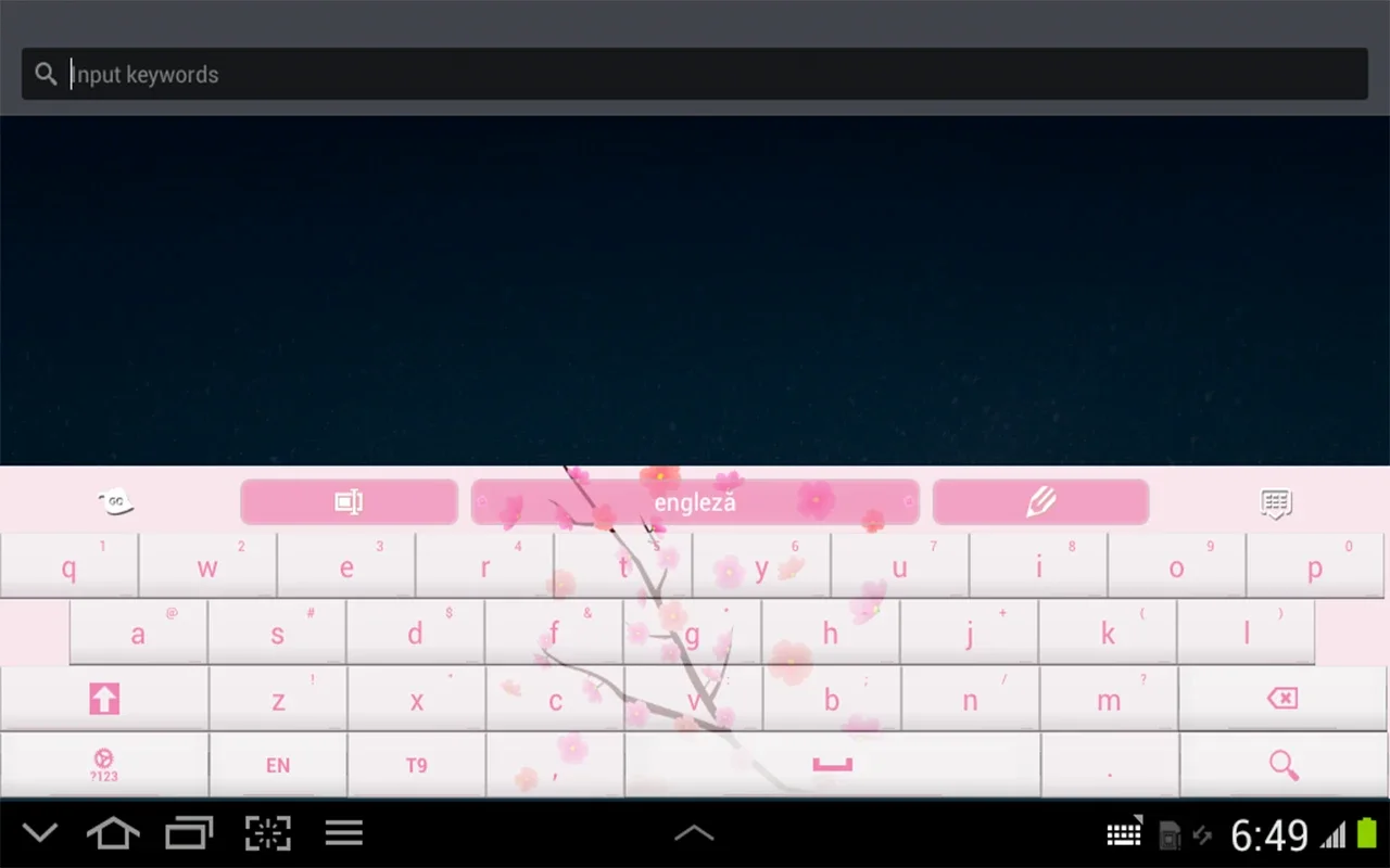 Pink Flowers GO Keyboard for Android - Enhance Your Typing