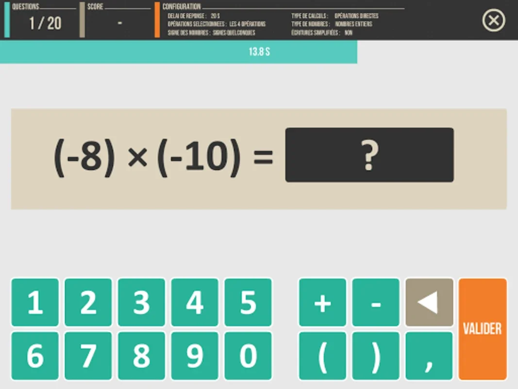 Défi Relatifs for Android - Enhance Math Skills