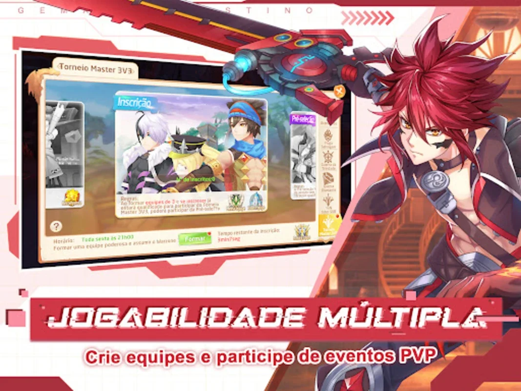 Gema do Destino for Android - Immersive Anime MMORPG