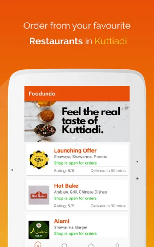 Foodundo for Android: Enhance Kuttiadi Dining