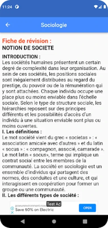 Sociologie : Sujets Corrigés for Android - Enhance Your Sociology Learning