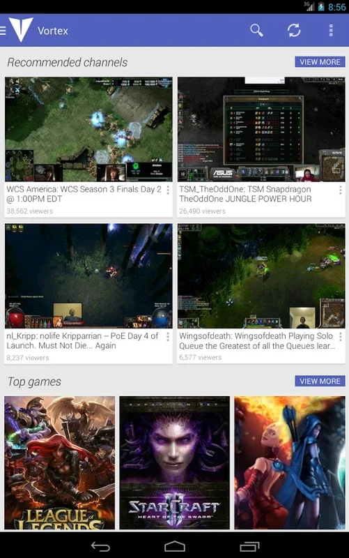 Vortex for Android - Stream Twitch Anytime