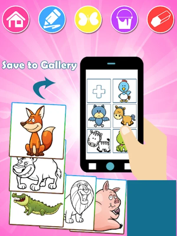 Coloring for Android - Enjoy Animal Coloring and Learning