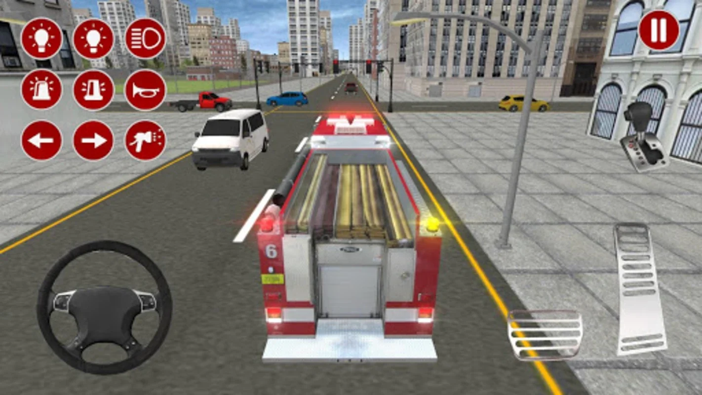 Real Fire Truck Driving Simula for Android - No Downloading Needed