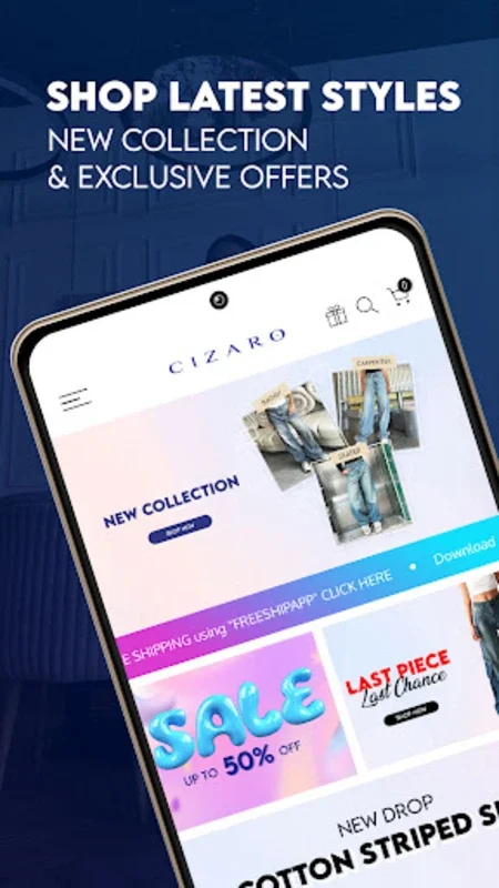 Cizaro for Android - Ladies' Denim Fashion at Your Fingertips