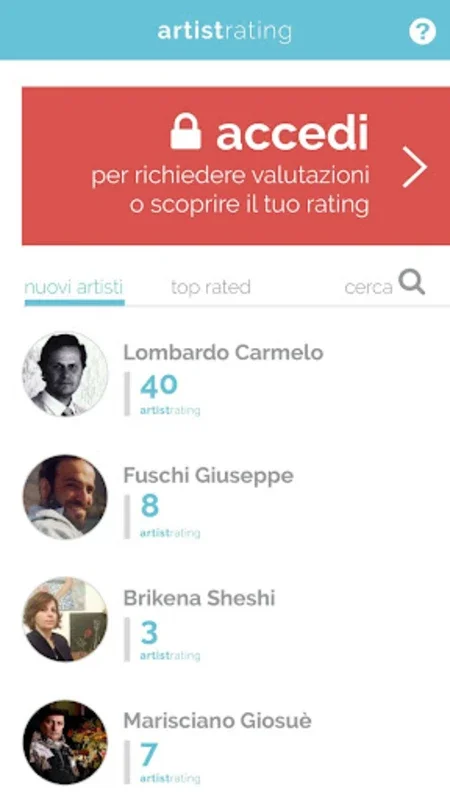 Artist Rating for Android - Evaluate Art Market Values