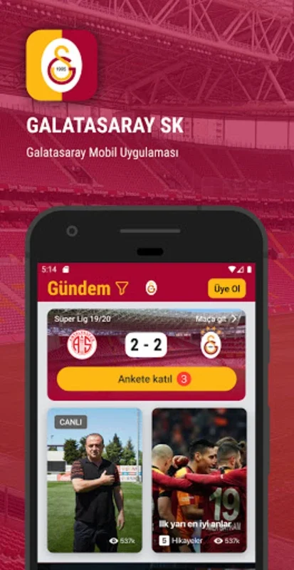 Galatasaray for Android - Stay Connected with Your Team