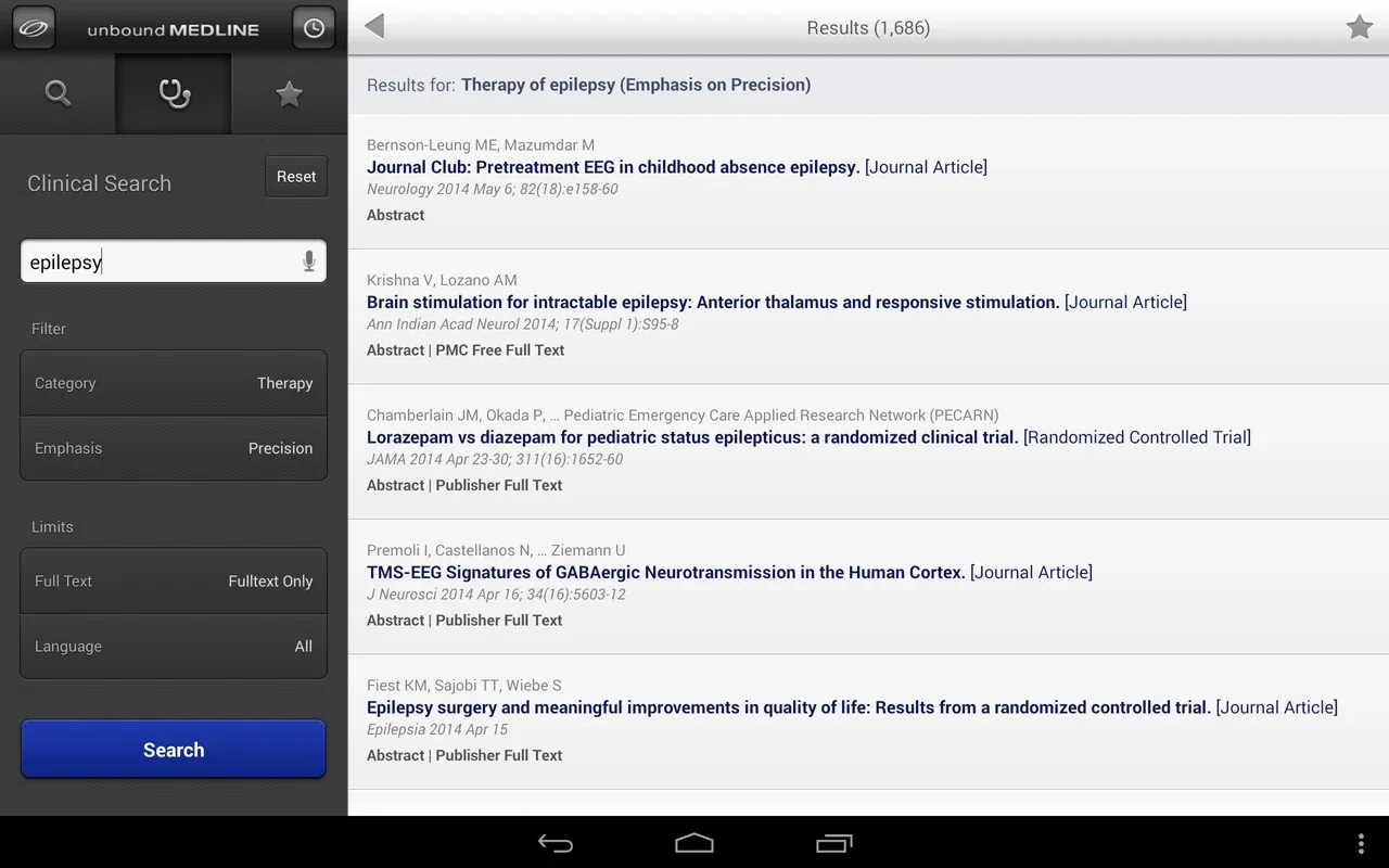 Medline for Android - Simplifying Medical Research