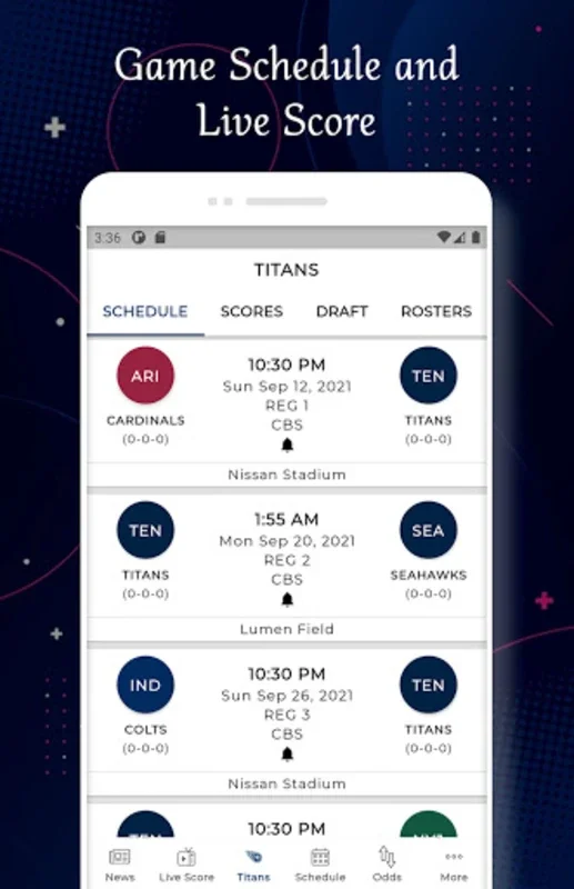 Tennessee Titans - Football Live Score & Schedule for Android