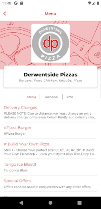 Derwentside Pizzas for Android - Download the APK from AppHuts