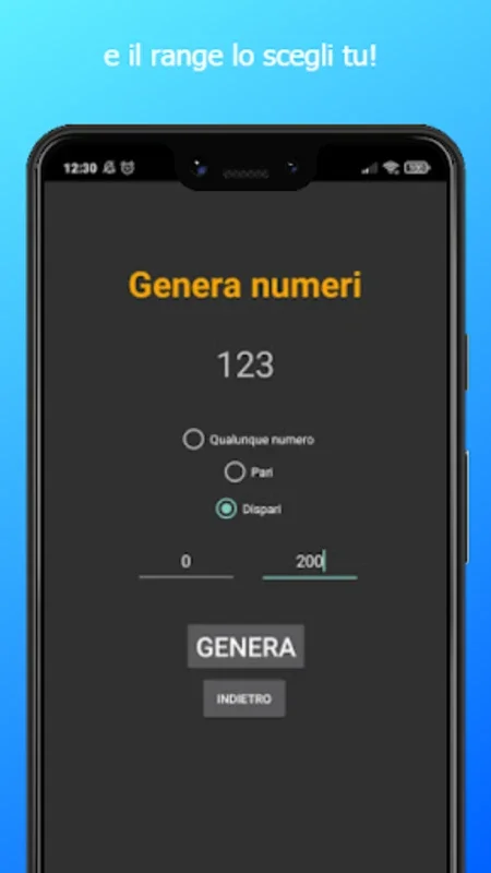 Generatore di parole e numeri for Android - Effortless Random Generation