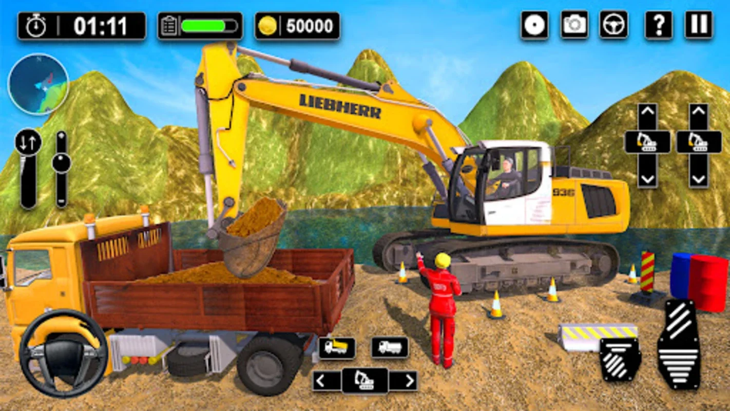 Heavy Sand Excavator 3D Sim for Android - Realistic Construction