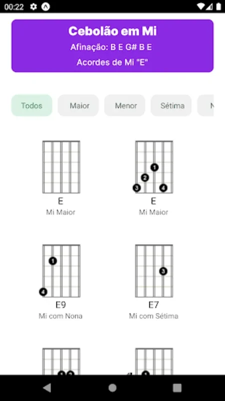 Acordes de Viola for Android - Master Viola Caipira Chords