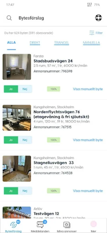 Lägenhetsbyte.se for Android - Seamless Home Exchange App