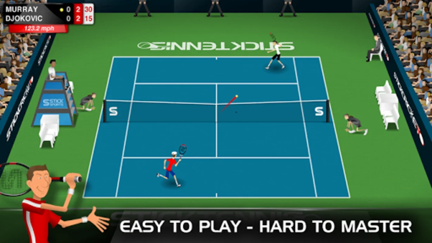 Stick Tennis for Android - Play in International Tournaments