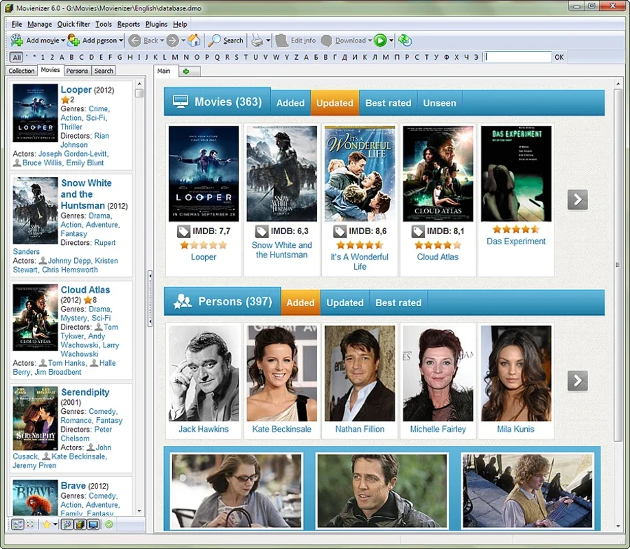 Movienizer for Windows - Organize Your Movie Collection