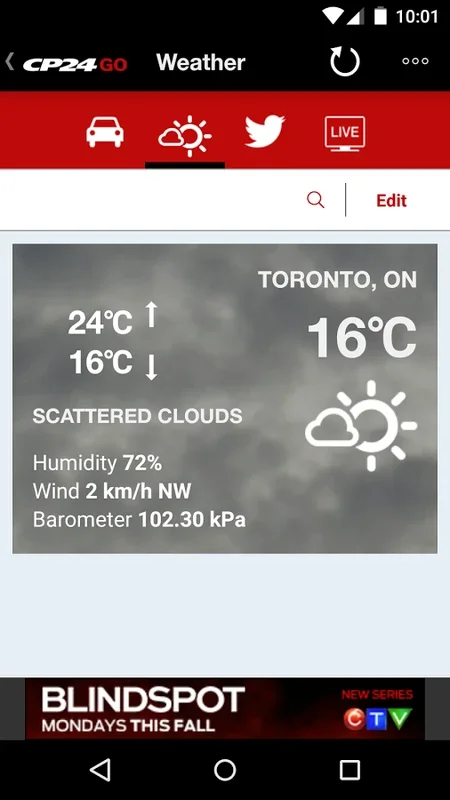 CP24 GO for Android: Toronto Updates at Your Fingertips