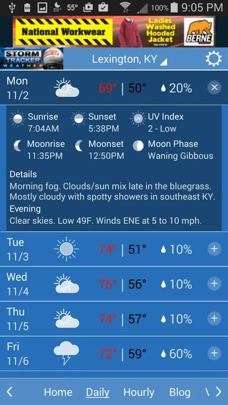 Storm Tracker Weather for Android: Precise Local Forecasts