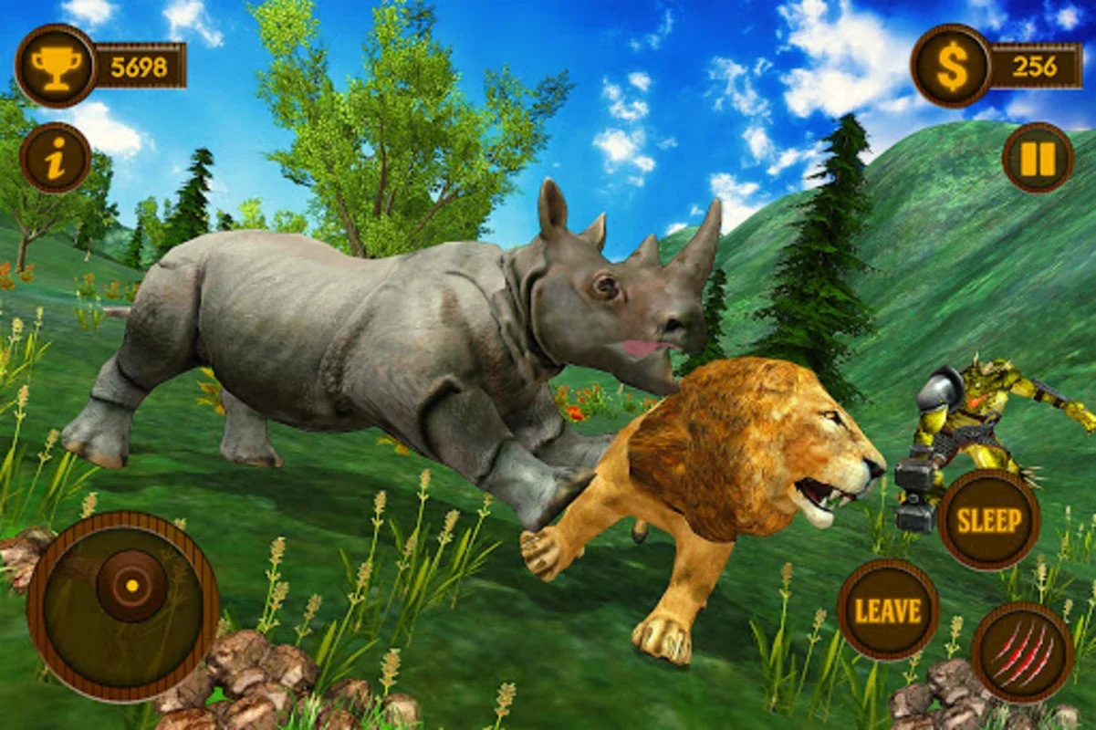 Wild Rhino Family Jungle Sim for Android - Immersive Jungle Survival