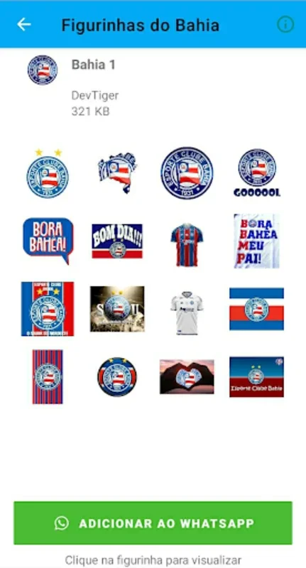 Figurinhas do Bahia for Android - Celebrate Bahia Football Club