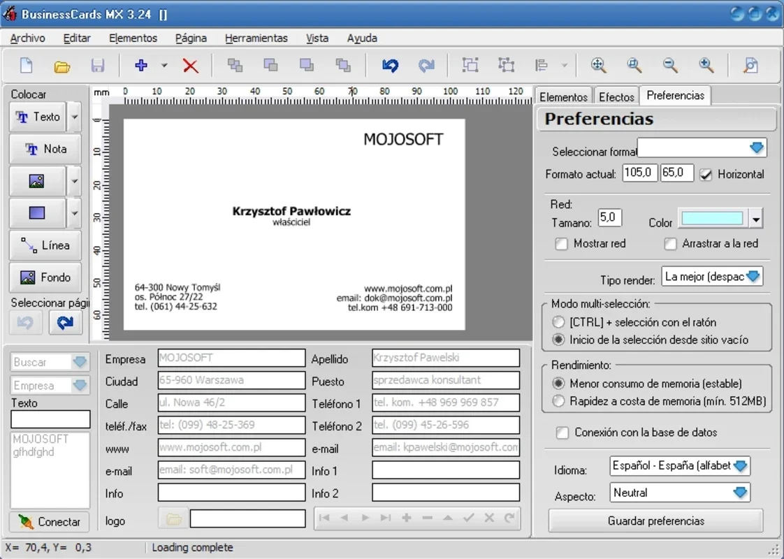 BusinessCards MX for Windows - Create Professional Cards