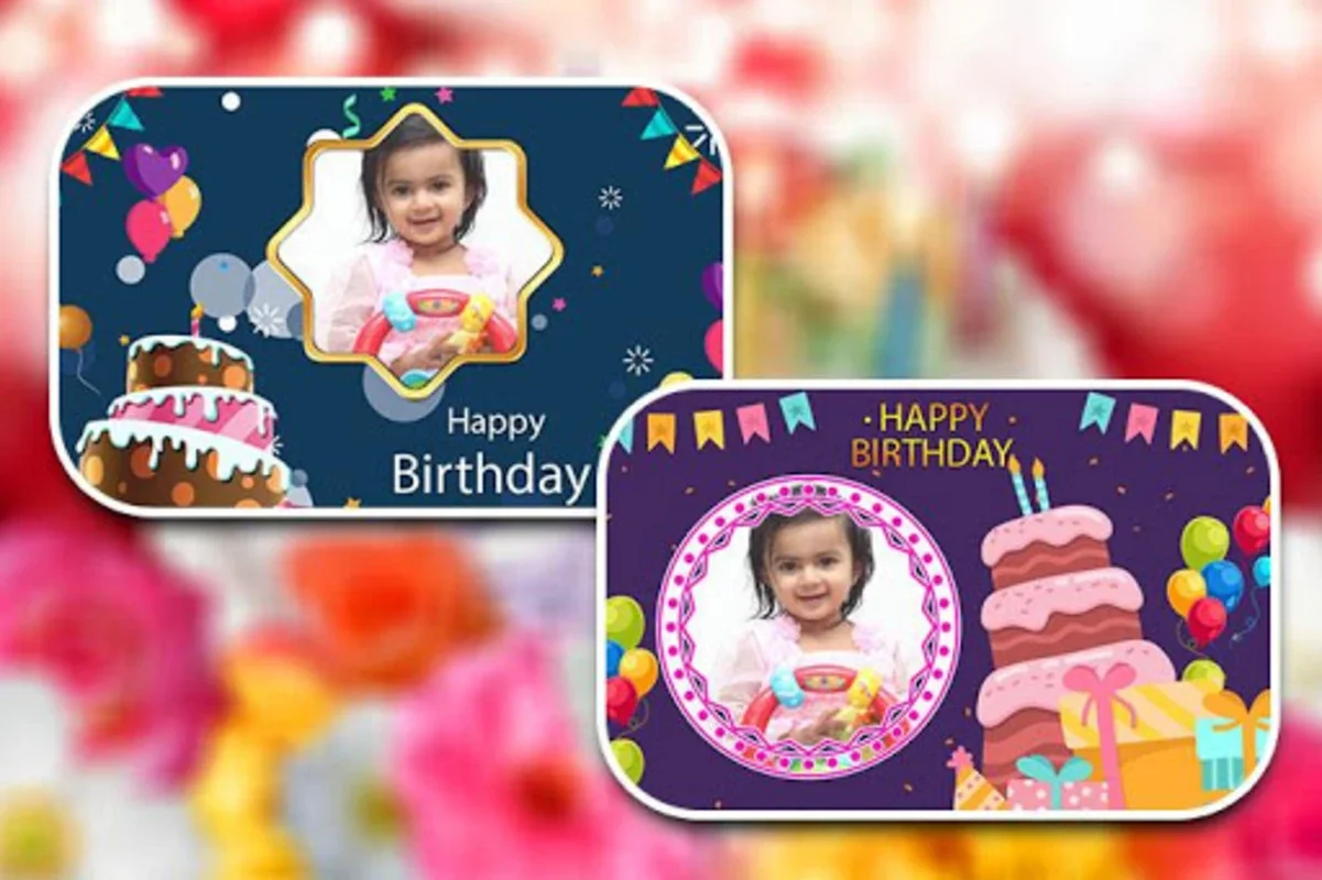 Birthday Photo Frames for Android - Customize Photos