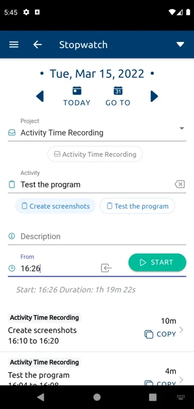 aTimeRecording - Online Time Tracking for Android: Simplify Time Management