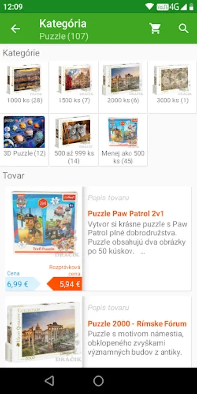 Dráčik for Android - Simplify Toy Shopping