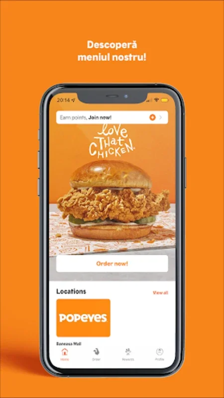 Popeyes Romania for Android - Order Fried Chicken Easily