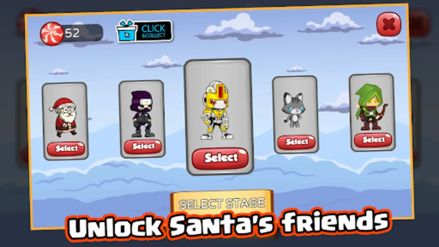 Santa Run 2D Xmas Santa Runner for Android - Festive Fun