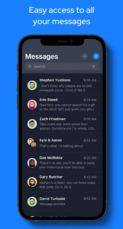 Messages OS for Android - Seamless iOS-Style Messaging