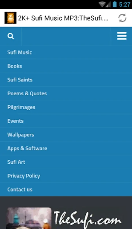 2K+ Sufi Music MP3:TheSufi.com for Android - Rich Musical Experience