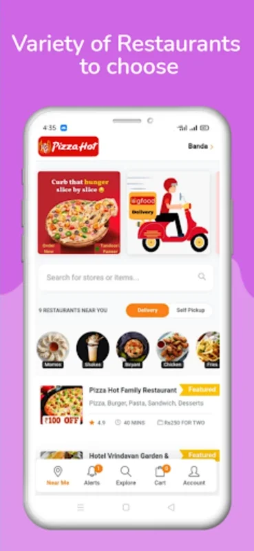 Pizza Hot - Food Delivery App for Android: Quick Ordering & Discounts